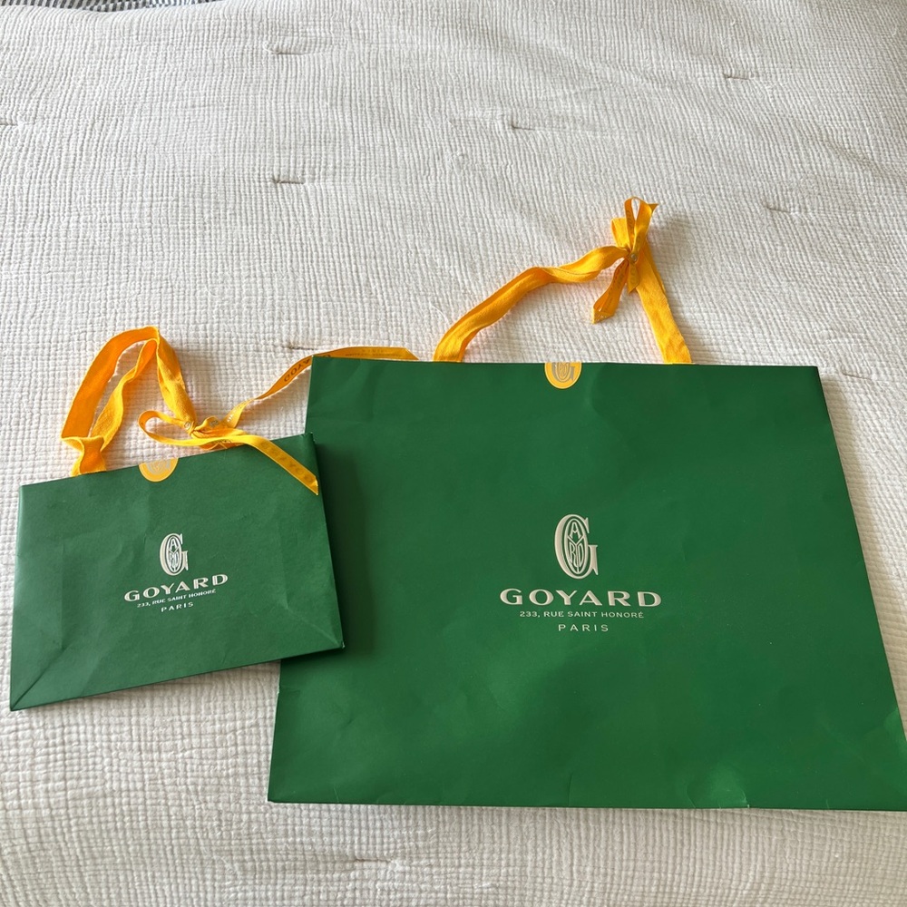 Goyard Green Shopping Bags (set of 2)